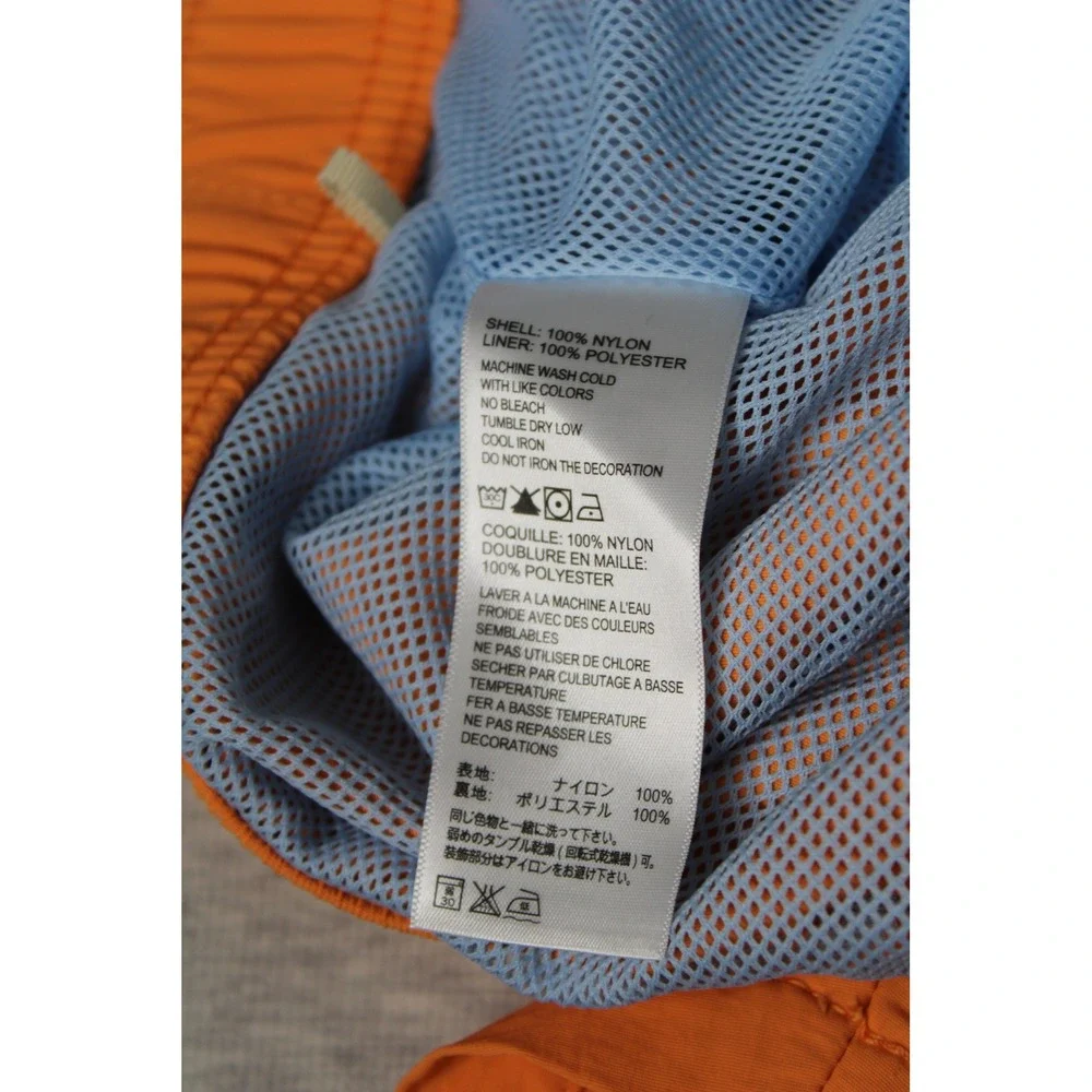 Tommy Bahama Mens Orange Swim Trunks‎ Cargo Pocket Mesh Lined Marlin Logo 5XL